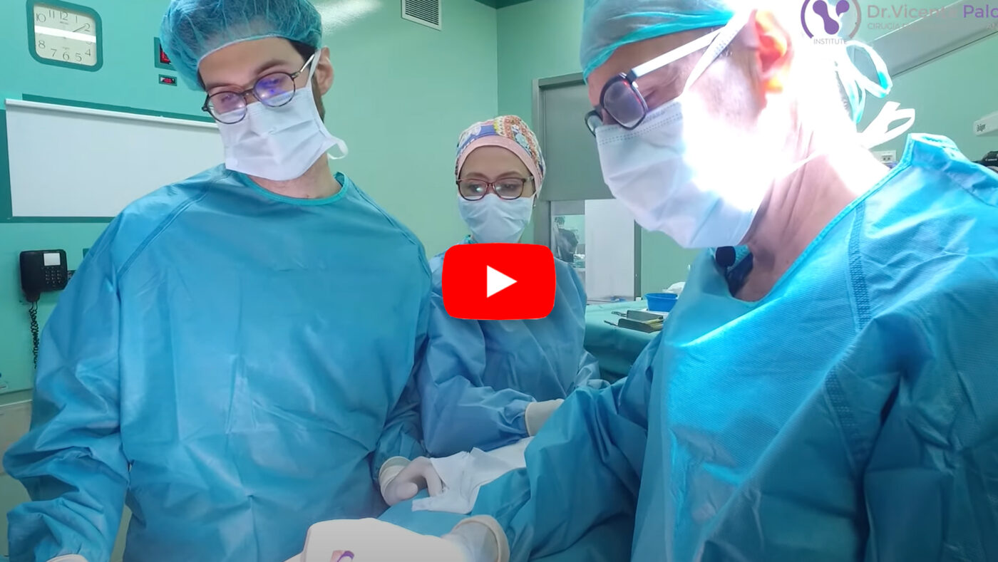 operación de aumento de pecho